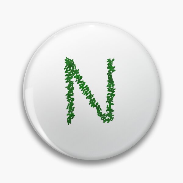 Item preview, Botanical Letter N - Green Leaf Monogram Initial designed and sold by iampaulmorris.