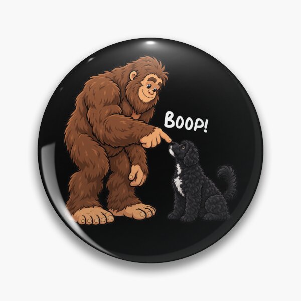 Item preview, Bigfoot and Portuguese Water Boop Fun Design Sasquatch designed and sold by rafaeltto.