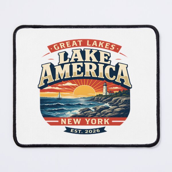 Item preview, Serene Lake America Landscape Nature Scene Artwork designed and sold by shahroozj.