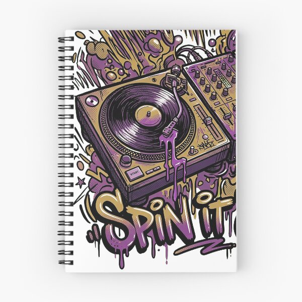 Item preview, Spin It Slow — DJ Turntable Graffiti designed and sold by hamza19911991.