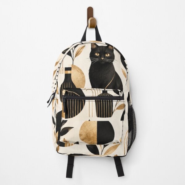 Item preview, Abstract Scandinavian Cat Silhouettes Floral Cat Design designed and sold by Aramdesing.