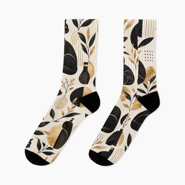 Item preview, Abstract Scandinavian Cat Silhouettes Floral Cat Design designed and sold by Aramdesing.