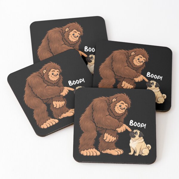 Item preview, Bigfoot and Pug Boop Fun Design Sasquatch designed and sold by rafaeltto.
