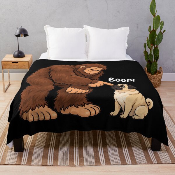 Item preview, Bigfoot and Pug Boop Fun Design Sasquatch designed and sold by rafaeltto.