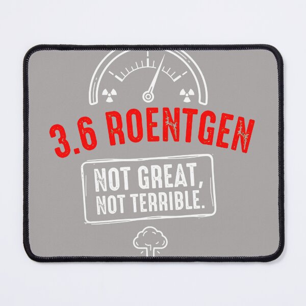 Item preview, 3.6 Roentgen Not Great Not Terrible Geiger-66 designed and sold by LaurentParent.