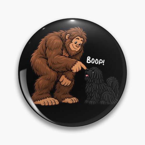 Item preview, Bigfoot and Puli Boop Fun Design Sasquatch designed and sold by rafaeltto.