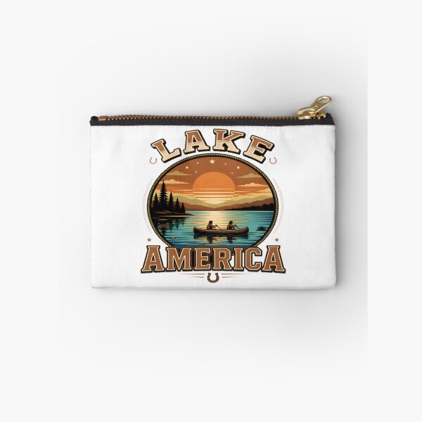 Item preview, Scenic Lake America Landscape Nature Illustration Art designed and sold by shahroozj.