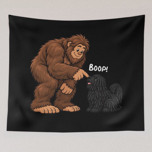 Item preview, Bigfoot and Puli Boop Fun Design Sasquatch designed and sold by rafaeltto.