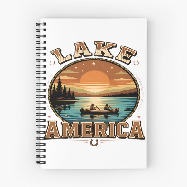 Item preview, Scenic Lake America Landscape Nature Illustration Art designed and sold by shahroozj.