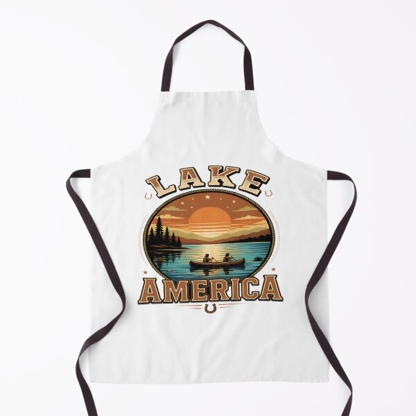 Item preview, Scenic Lake America Landscape Nature Illustration Art designed and sold by shahroozj.