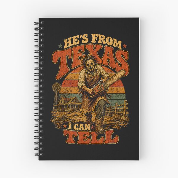 Item preview, Retro Hes from Texas I Can Tell Chainsaw Horror Halloween designed and sold by leevekaArt.