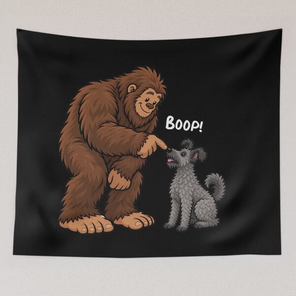 Item preview, Bigfoot and Pumi Boop Fun Design Sasquatch designed and sold by rafaeltto.