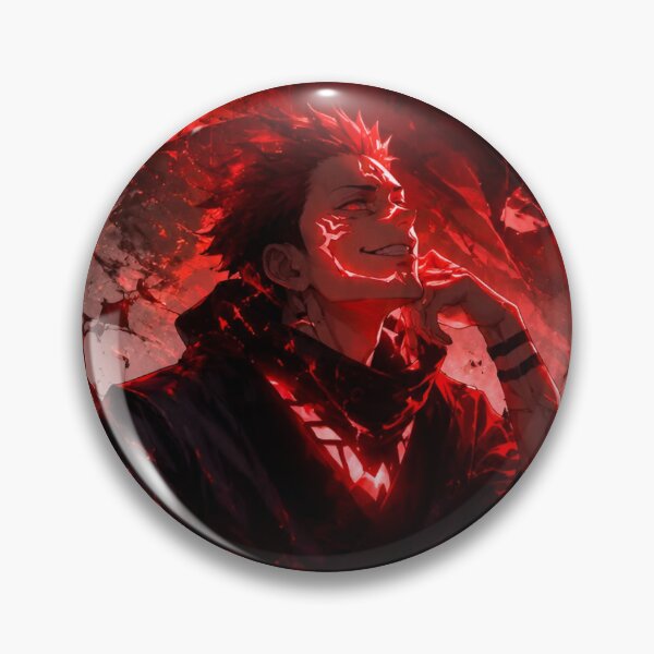 Item preview, Cursed King Red Anime Character – Dark Red Japanese Anime Villain Warrior Art designed and sold by Dyan4.