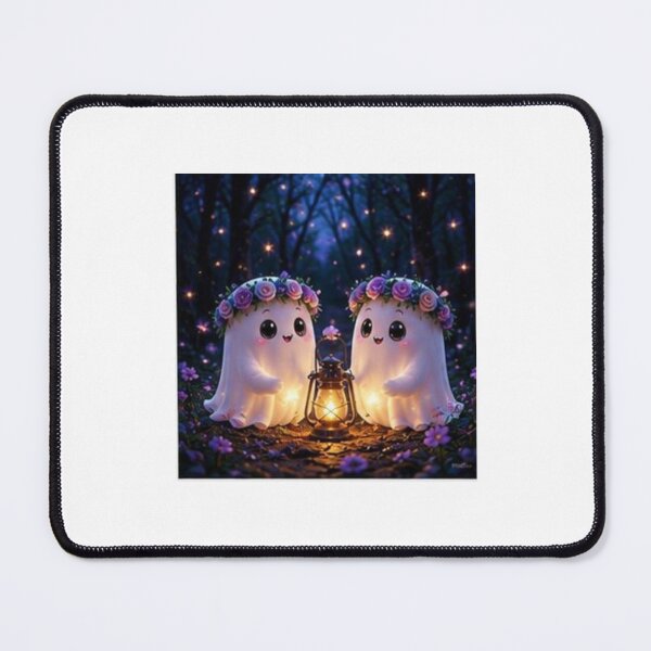 Item preview, Cute Ghost Friends with Magic Lantern designed and sold by ThilankaDesign.