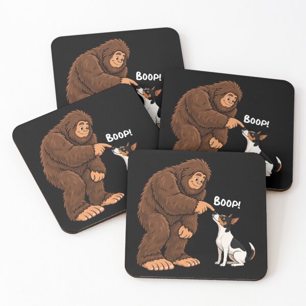 Item preview, Bigfoot and Rat Terrier Boop Fun Design Sasquatch designed and sold by rafaeltto.