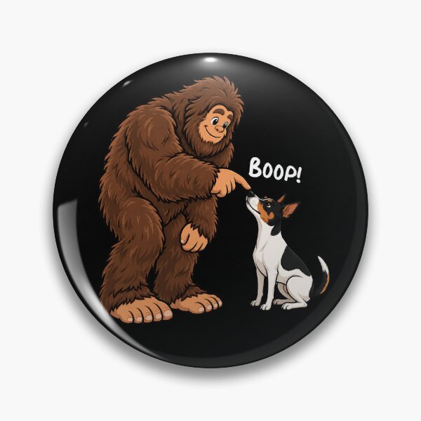 Item preview, Bigfoot and Rat Terrier Boop Fun Design Sasquatch designed and sold by rafaeltto.