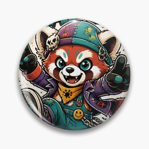 Item preview, Trouble Maker Red Panda Cartoon Mascot Graphic designed and sold by InkDriveStudio.