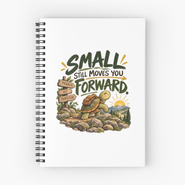 Item preview, Small Still Moves You Forward – Turtle Progress Motivation designed and sold by FaithArt777.
