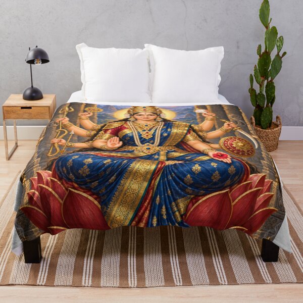Item preview, Dhairya Lakshmi – Goddess of Courage and Strength | Ashta Lakshmi Art designed and sold by Homyar.