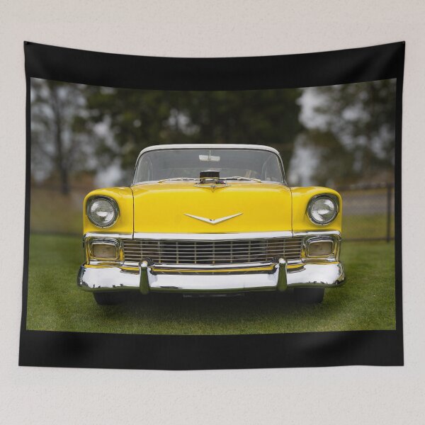 Item preview, Vintage Yellow Classic Car designed and sold by Twisted Light Images.
