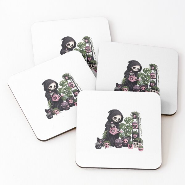 Item preview, Emotional Support Plants Spooky Cute Grim Reaper designed and sold by CoolCrazyChaos.