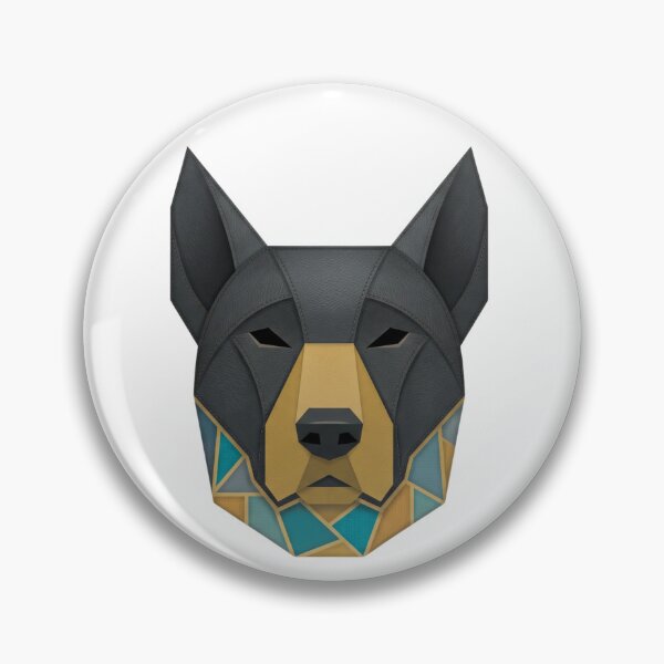 Item preview, Modern Geometric Doberman Dog Portrait Illustration designed and sold by Pawfect Vibes Hub.