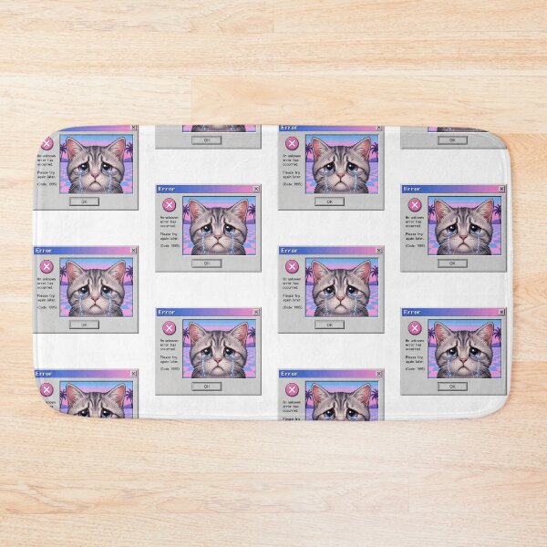 Item preview, Task Failed Successfully Retro 90s Computer Crying Cat designed and sold by CoolCrazyChaos.