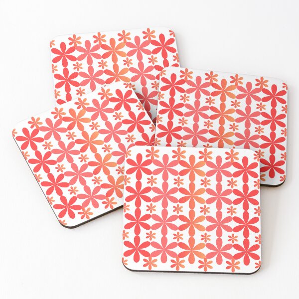 Item preview, 70s Flower Power Geometric Mosaic Grid Art designed and sold by RAJASWARSTORE.