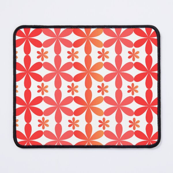 Item preview, 70s Flower Power Geometric Mosaic Grid Art designed and sold by RAJASWARSTORE.