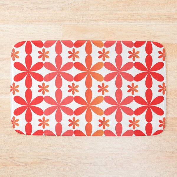 Item preview, 70s Flower Power Geometric Mosaic Grid Art designed and sold by RAJASWARSTORE.