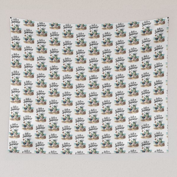 Item preview, Hello Summer Bright and Cheerful Seasonal Design for Warm Weather Vibes designed and sold by SARaza.