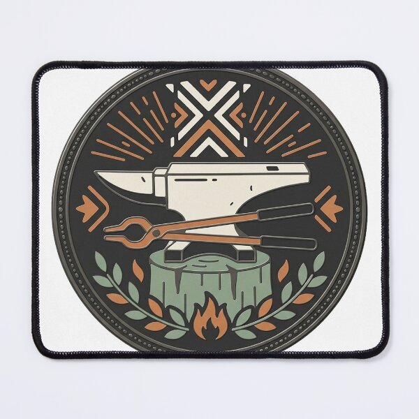 Item preview, Anvil And Tongs Enamel Pin designed and sold by eduardoroa22.
