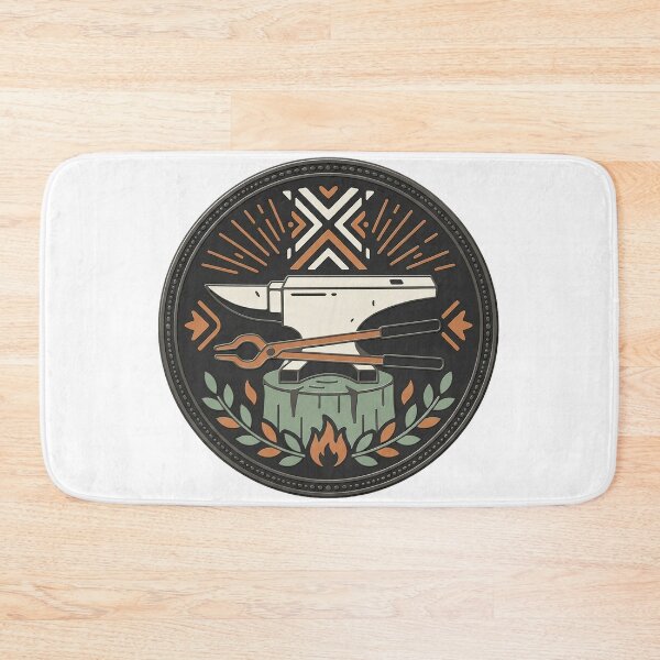 Item preview, Anvil And Tongs Enamel Pin designed and sold by eduardoroa22.