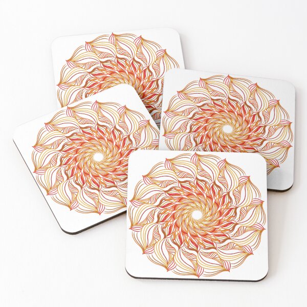 Item preview, Golden Flame Abstract Floral designed and sold by Virey.