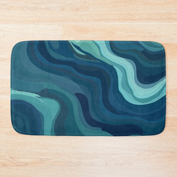 Item preview, Abstract underwater topological map designed and sold by Iko.