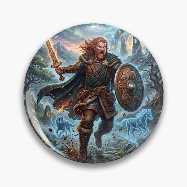 Item preview, Celtic Warrior - Epic Fantasy Battle Art designed and sold by Lucid Dream Pixel.