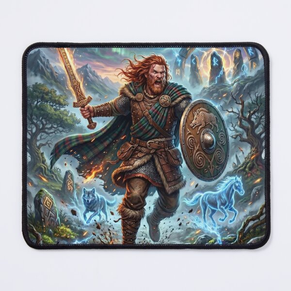Item preview, Celtic Warrior - Epic Fantasy Battle Art designed and sold by Lucid Dream Pixel.