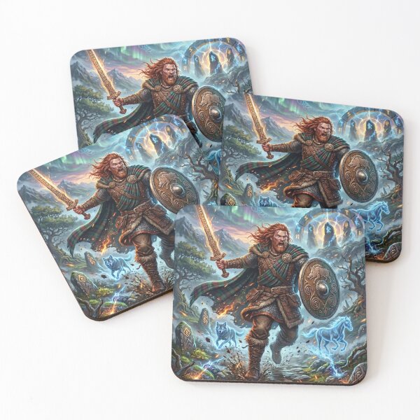 Item preview, Celtic Warrior - Epic Fantasy Battle Art designed and sold by Lucid Dream Pixel.