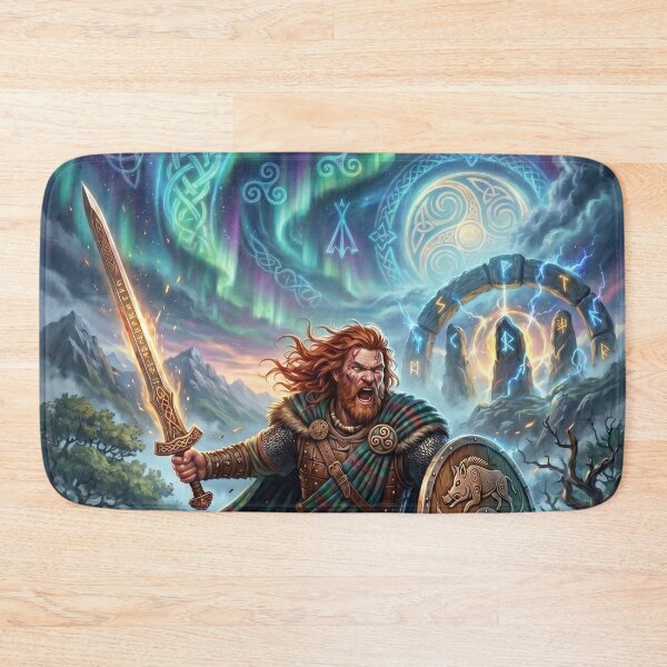 Item preview, Celtic Warrior - Epic Fantasy Battle Art designed and sold by Lucid Dream Pixel.