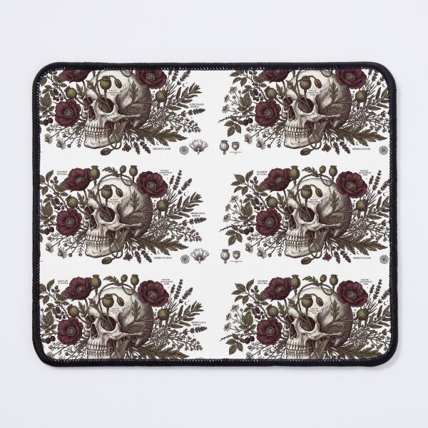 Item preview, Dark Academia Botanical Skull Poppy Flowers designed and sold by BrFrong.