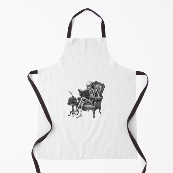 Item preview, I Read For The Plot Funny Skeleton BookTok Dark Academia designed and sold by CoolCrazyChaos.