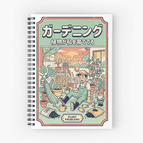 Item preview, Japanese Gardening Retro Manga Art Plant Problems Funny Poster designed and sold by mood-draftsman.