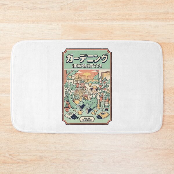 Item preview, Japanese Gardening Retro Manga Art Plant Problems Funny Poster designed and sold by mood-draftsman.