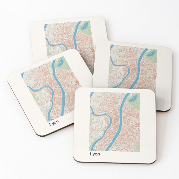 Item preview, Lyon Minimalistic Map Art designed and sold by MapsNerd.