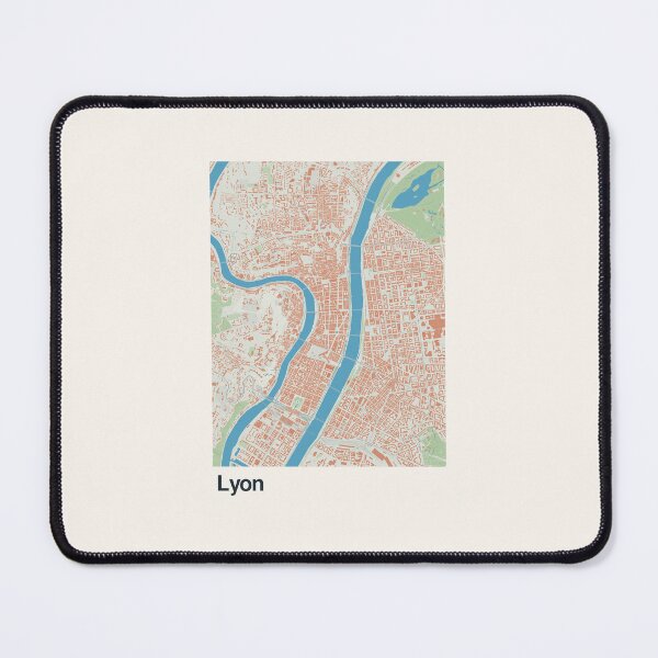 Item preview, Lyon Minimalistic Map Art designed and sold by MapsNerd.