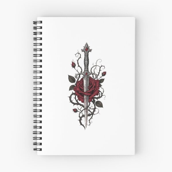 Item preview, Morally Grey Characters Dark Romantasy BookTok Dagger Rose designed and sold by CoolCrazyChaos.