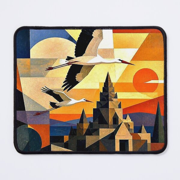 Item preview, Storks over temple designed and sold by George Hutton Hunter.