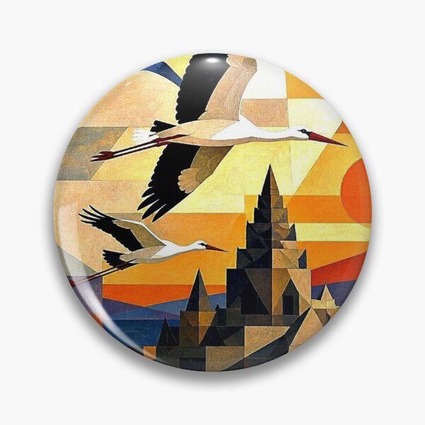 Item preview, Storks over temple designed and sold by George Hutton Hunter.