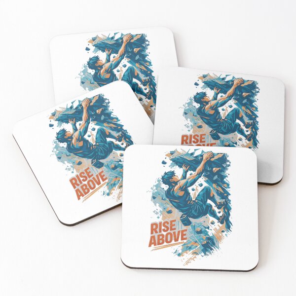 Item preview, Bouldering Man Shirt Rise above Climbing designed and sold by Pineapple-Tree.
