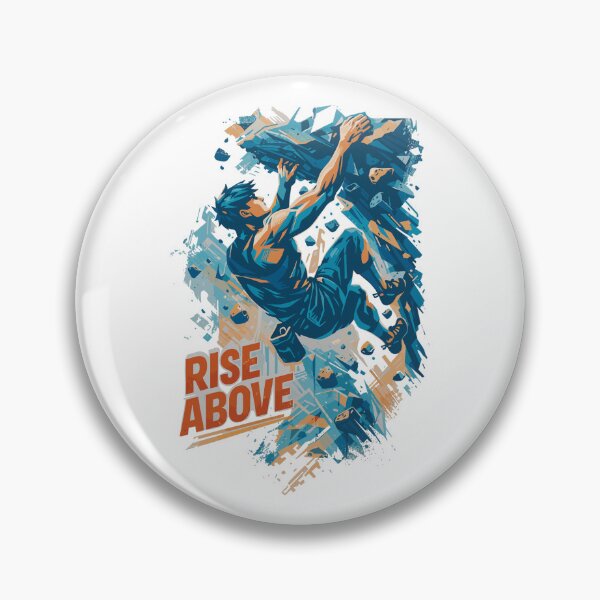 Item preview, Bouldering Man Shirt Rise above Climbing designed and sold by Pineapple-Tree.